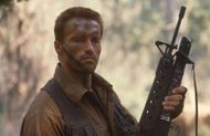 Arnold Schwarzenegger (Dutch) on the set of "Predator".| Image via: Getty